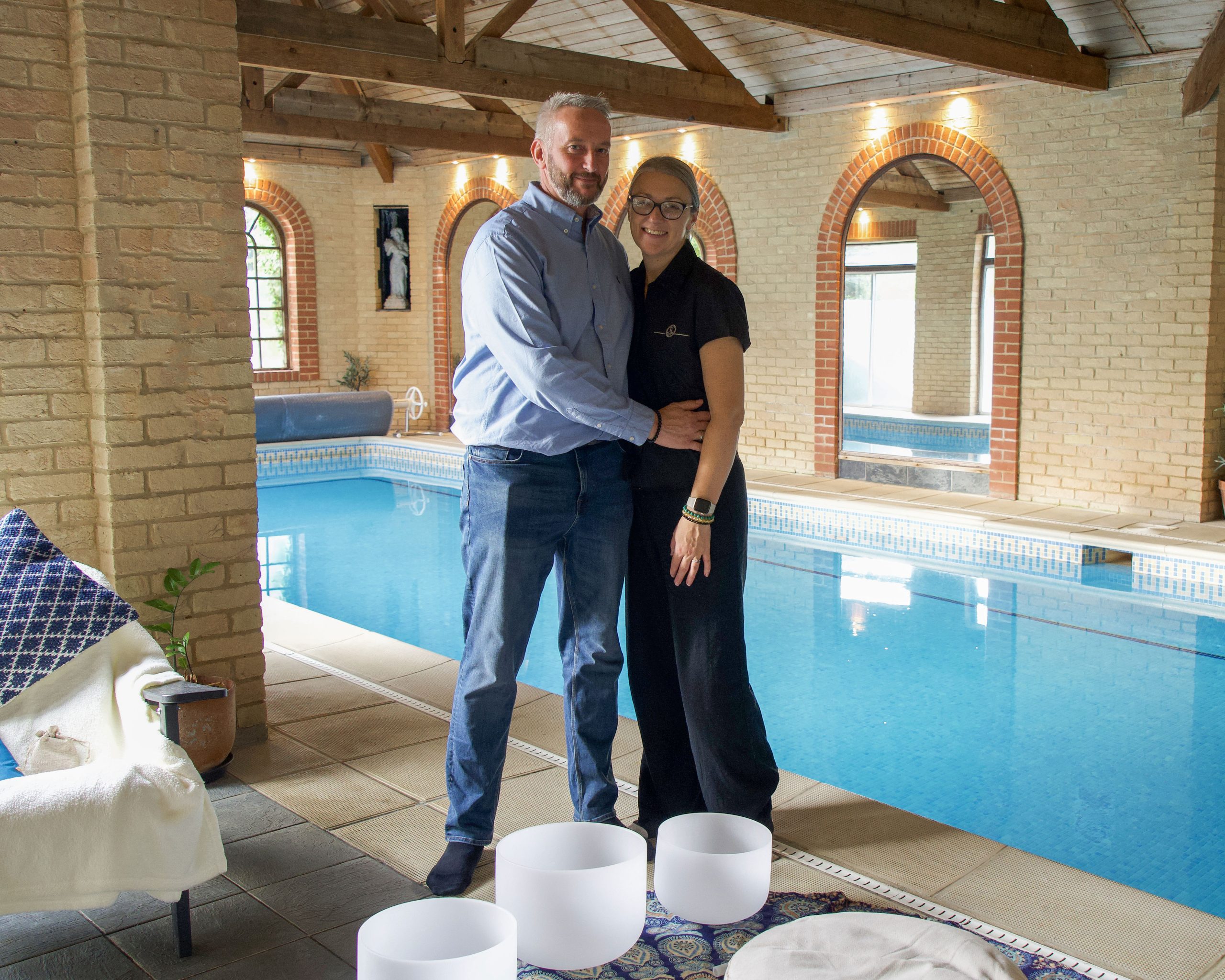 Guests enjoying a wellness retreat at Sedgeford Hall in Norfolk